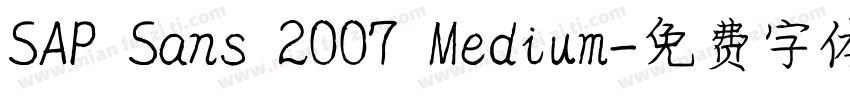 SAP Sans 2007 Medium字体转换